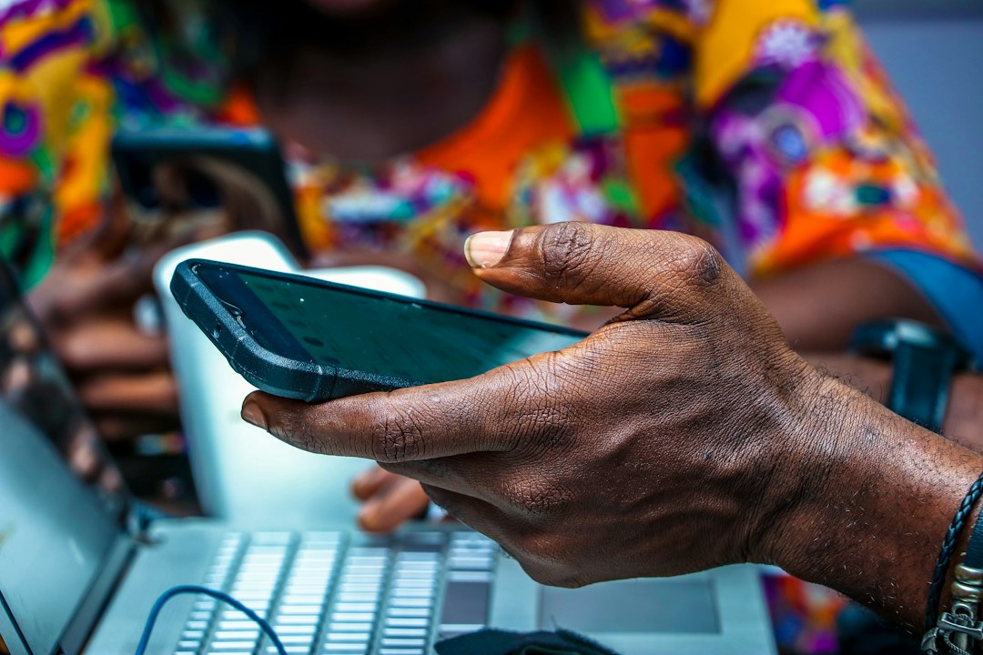 Person using a smartphone for online payments